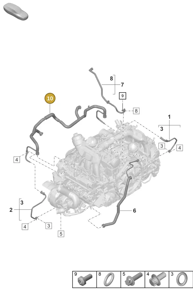 0PB101161B — Porsche 992 Sport Classic (2020-) diagram p57107350, position 10