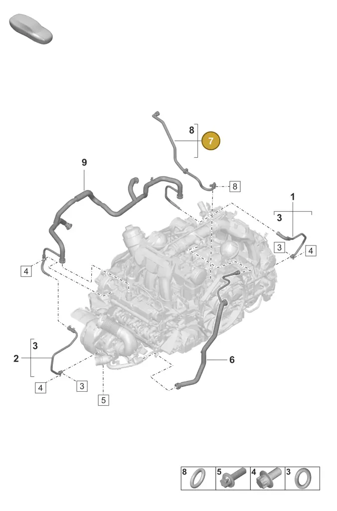 0PB101210E — Porsche 911 (2024-2025) diagram p53107350, position 7