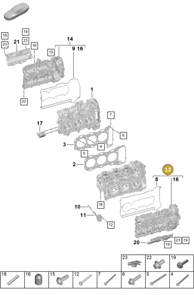 0PB103471B — Porsche 911 (2024-2025) diagram p63103000, position 13