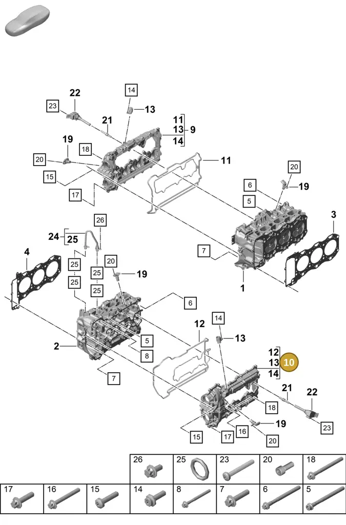 0PB103472D — Porsche Boxster Spyder (2019-) diagram p55103000, position 10