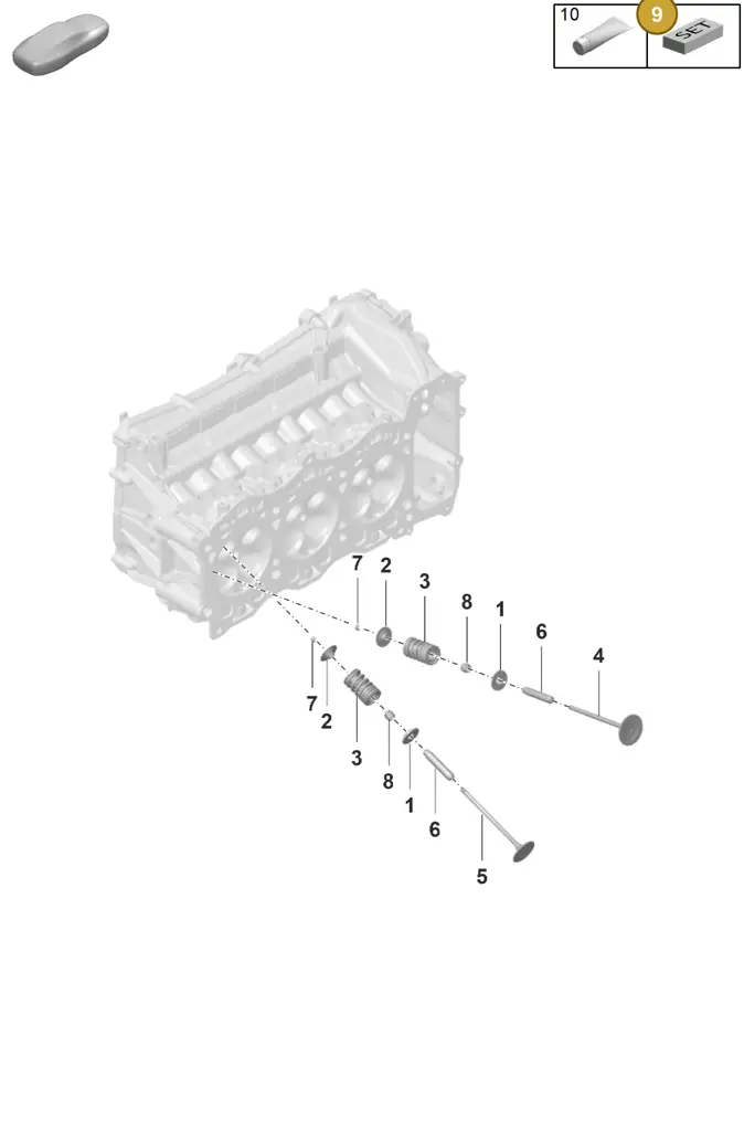 0PB103934Y — Porsche 911 (2021-2022) diagram p59103010, position 9