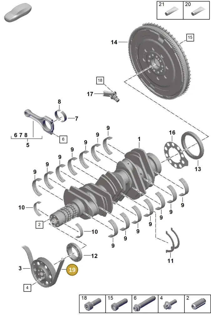0PB105248 — Porsche 911 (2021-2022) diagram p59102000, position 19