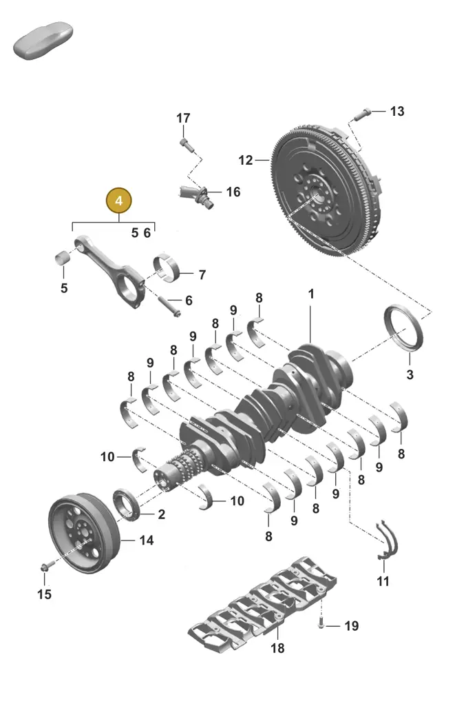 0PB105393B — Porsche 911 (2018-2024) diagram p53102000, position 4