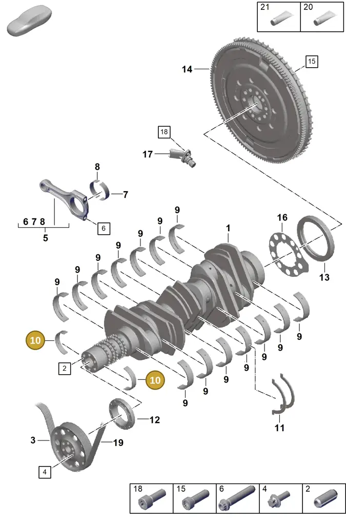0PB105589G — Porsche 911 (2021-2022) diagram p59102000, position 10