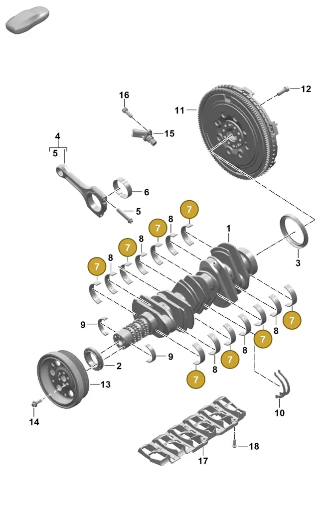 0PB105591R — Porsche 911 (2024-2025) diagram p63102000, position 7
