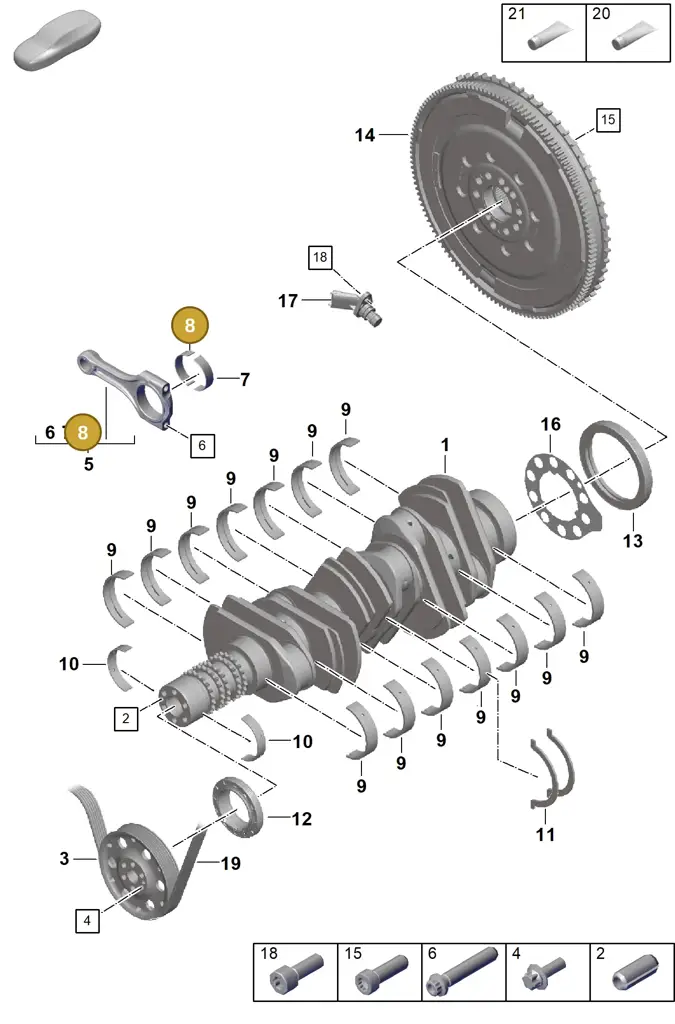 0PB105708B — Porsche 911 (2021-2022) diagram p59102000, position 8