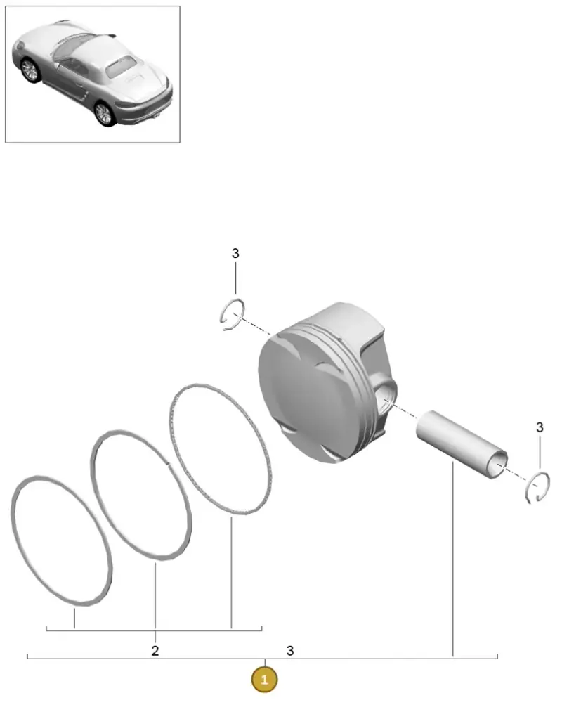 0PB107965C — Porsche Boxster (2016-2019) diagram p48102005, position 1