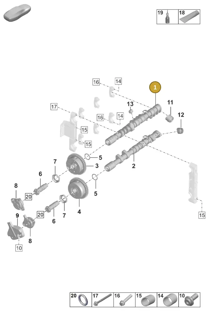 0PB109101A — Porsche 911 (2020-2022) diagram p53103100, position 1