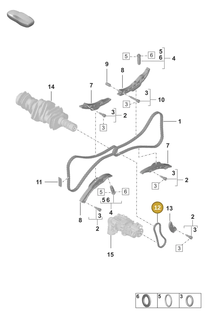 0PB109229A — Porsche 992 Carrera Coupe (2024-) diagram p53103110, position 12