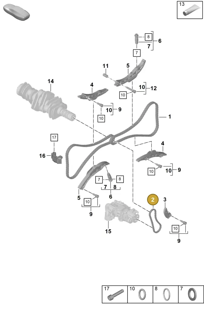 0PB109229B — Porsche 911 (2021-2022) diagram p59103110, position 2