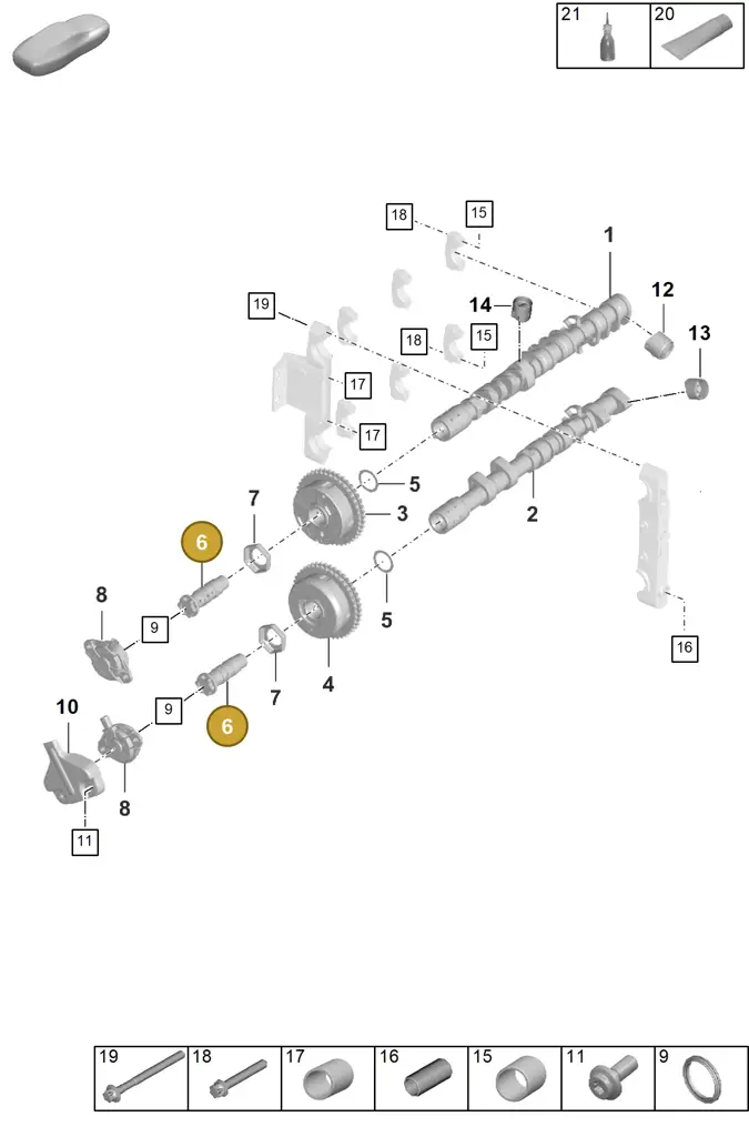 0PB109257A — Porsche 911 (2024-2025) diagram p63103100, position 6
