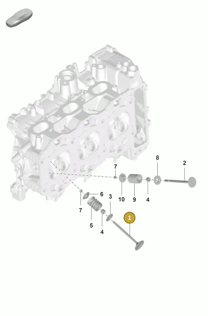 0PB109601A — Porsche 911 (2020-2022) diagram p53103010, position 1