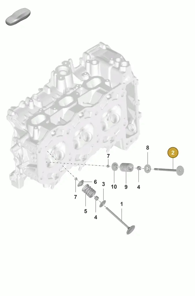 0PB109611 — Porsche 992 Carrera Coupe (2024-) diagram p53103010, position 2