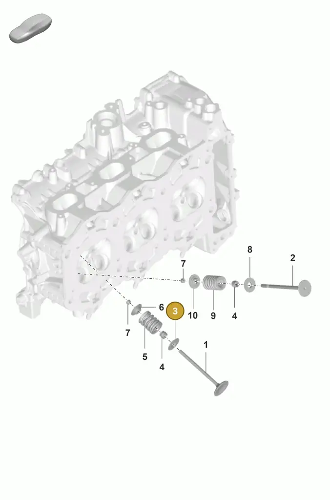 0PB109629 — Porsche 992 Carrera Coupe (2024-) diagram p53103010, position 3