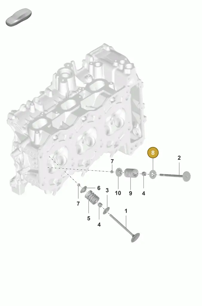 0PB109630 — Porsche 911 (2024-2025) diagram p53103010, position 8