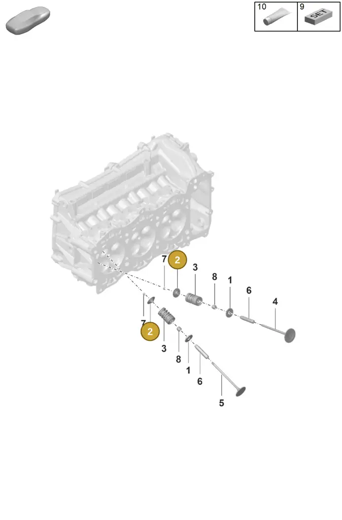 0PB109641B — Porsche 911 (2021-2022) diagram p59103010, position 2