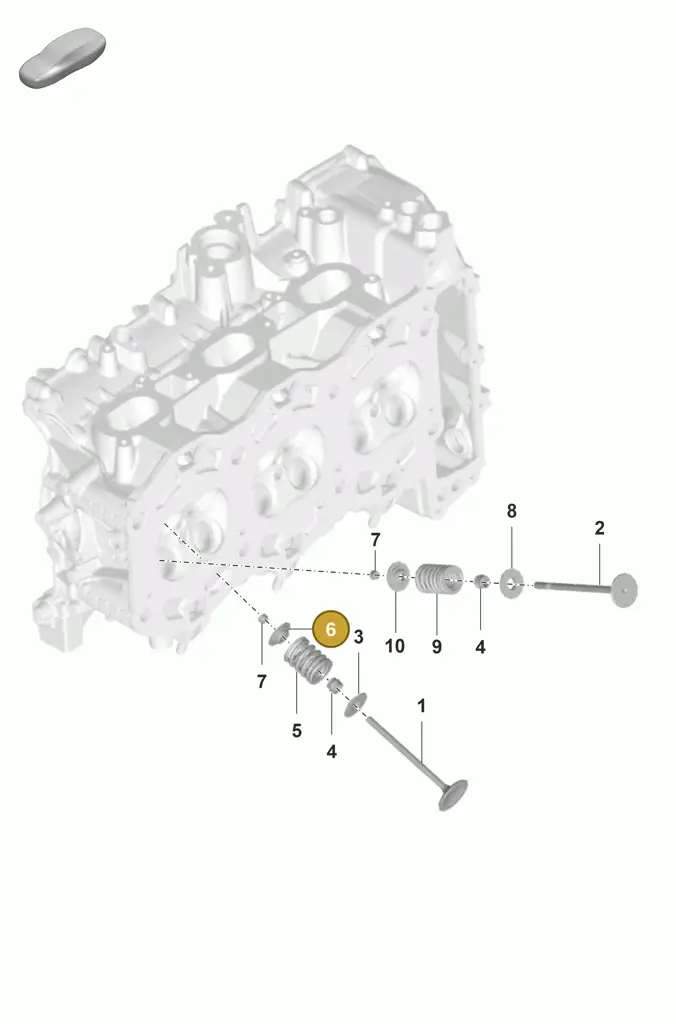 0PB109641 — Porsche 911 (2024-2025) diagram p53103010, position 6