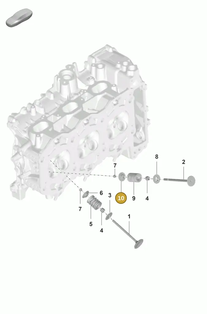 0PB109642 — Porsche 911 (2024-2025) diagram p53103010, position 10
