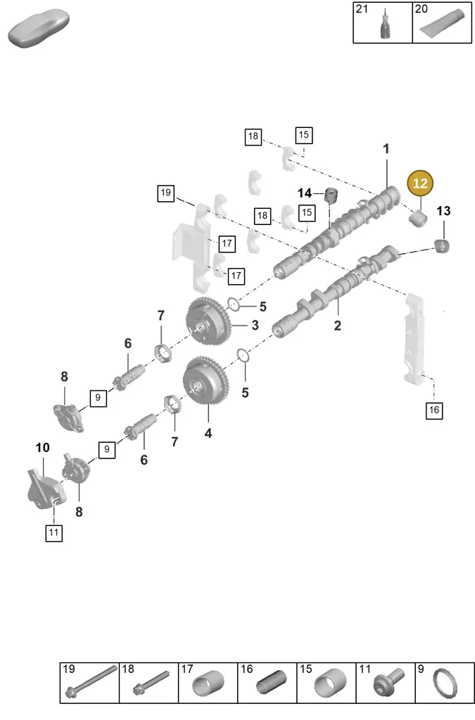 0PB109673F — Porsche 911 (2024-2025) diagram p63103100, position 12