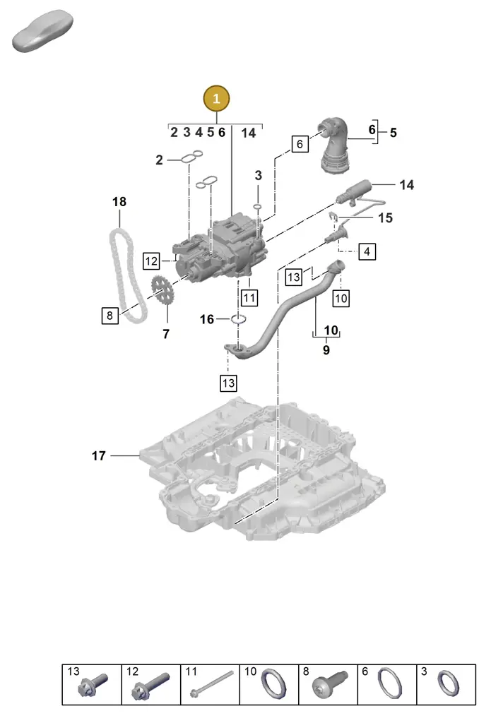 0PB115103F — Porsche Boxster Spyder (2019-2020) diagram p54104000, position 1