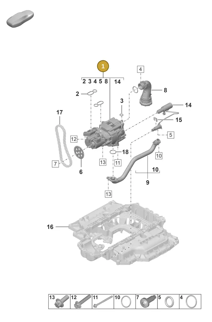 0PB115103G — Porsche 911 (2020-2022) diagram p53104000, position 1