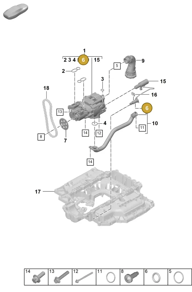 0PB115137 — Porsche 911 (2024-2025) diagram p63104000, position 6