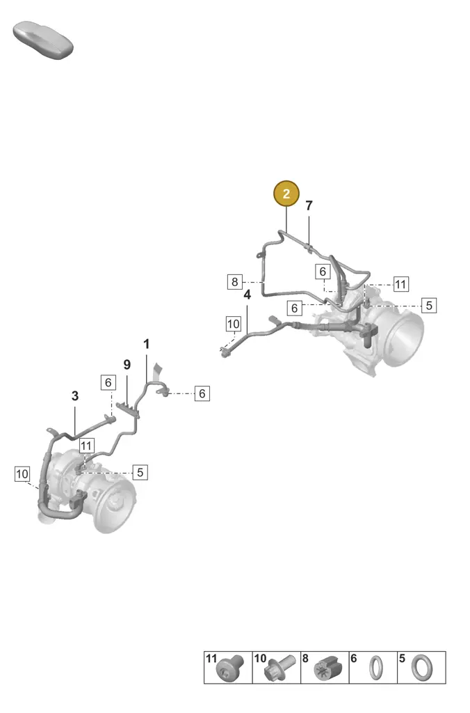 0PB115224D — Porsche 911 (2018-2024) diagram p53202150, position 2