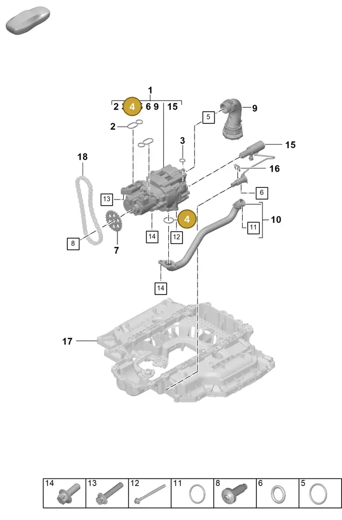 0PB115347 — Porsche 992 Carrera Coupe (2024-) diagram p63104000, position 4