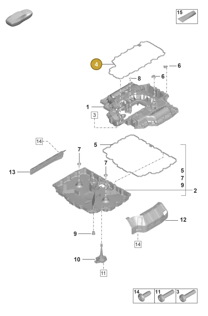 0PB115476B — Porsche 911 (2020-2022) diagram p53104050, position 4