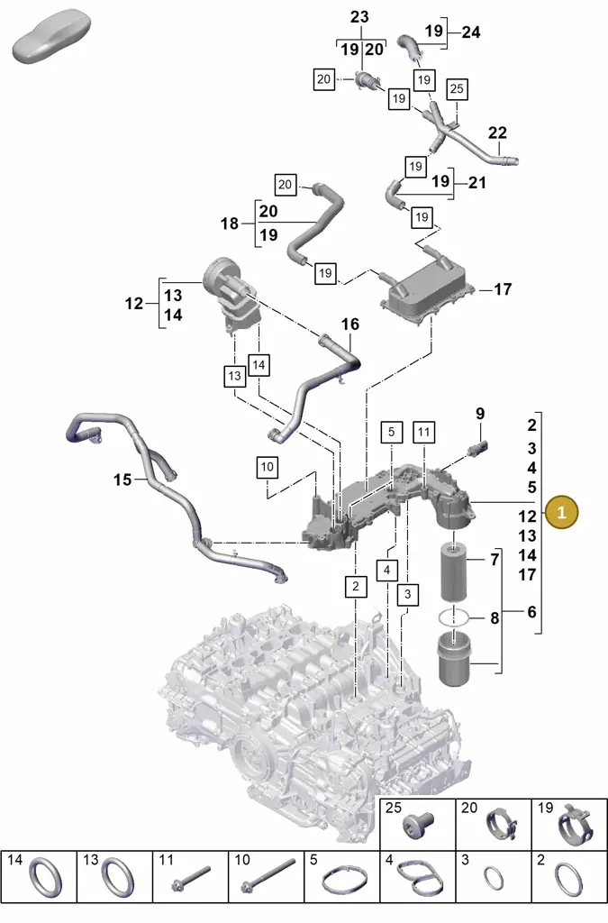 0PB115512C — Porsche Boxster Spyder (2019-2020) diagram p55104110, position 1