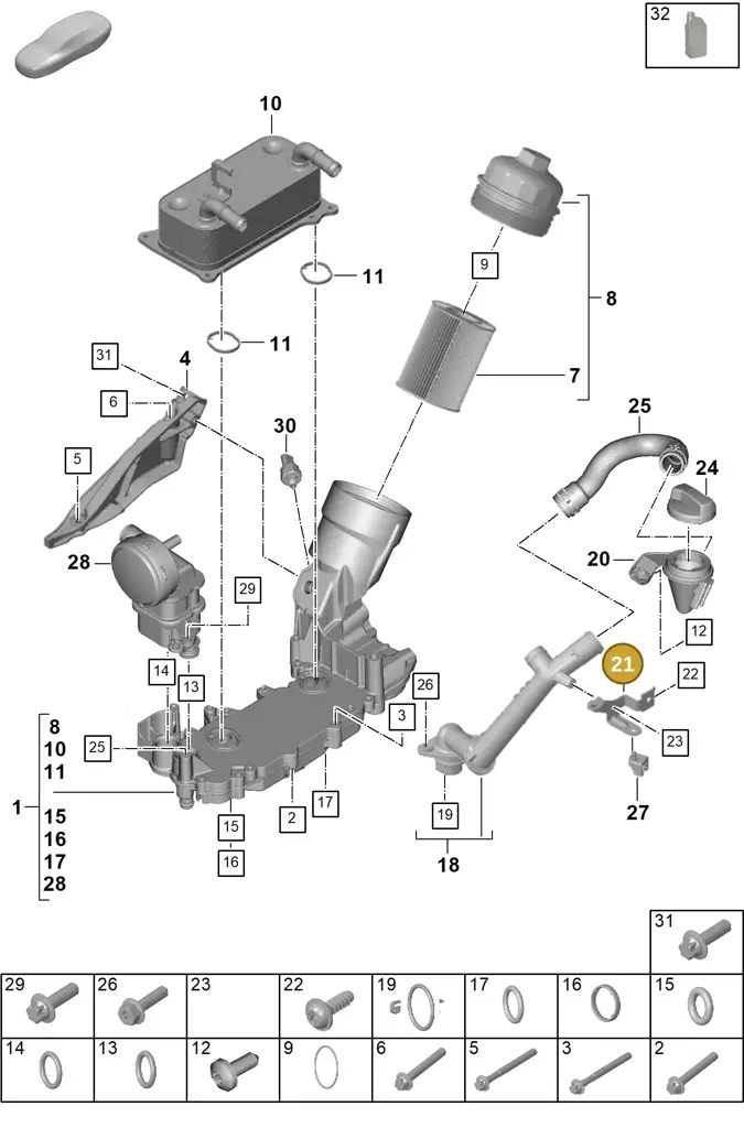 0PB115641 — Porsche 992 Carrera Coupe (2024-) diagram p63104100, position 21
