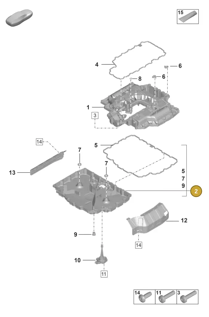 0PB115808B — Porsche 911 (2020-2022) diagram p53104050, position 2