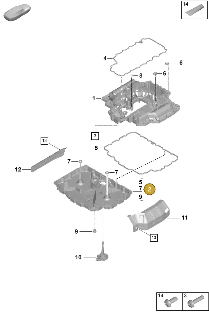 0PB115808C — Porsche 992 Carrera Coupe (2024-) diagram p63104050, position 2