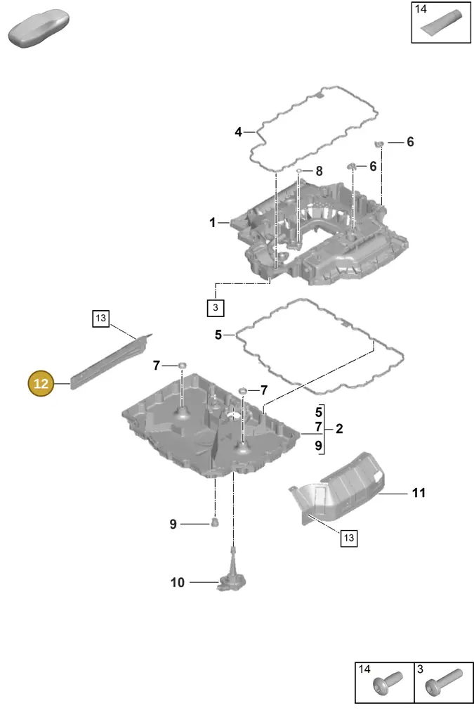 0PB115822A — Porsche 992 Carrera Coupe (2024-) diagram p63104050, position 12
