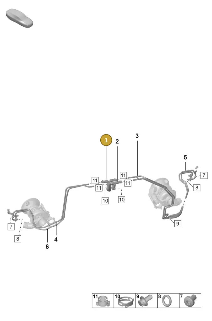 0PB121609 — Porsche 911 (2020-2022) diagram p53202100, position 1
