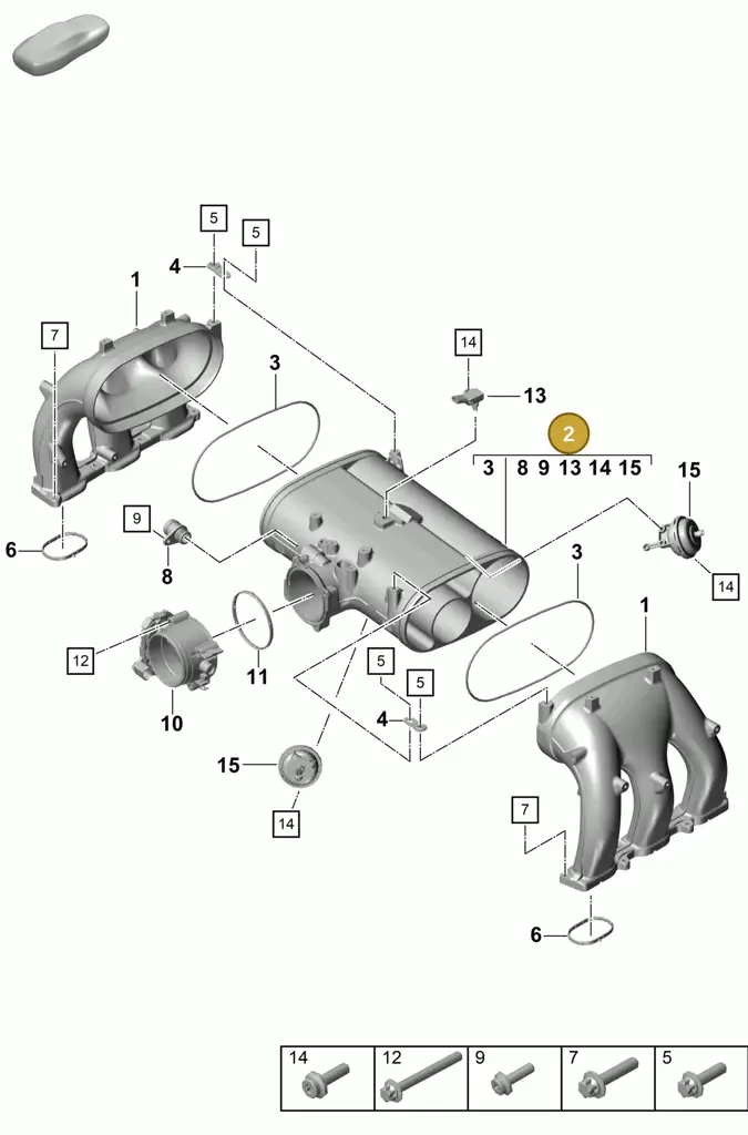0PB128333F — Porsche Boxster Spyder (2019-2020) diagram p55107100, position 2
