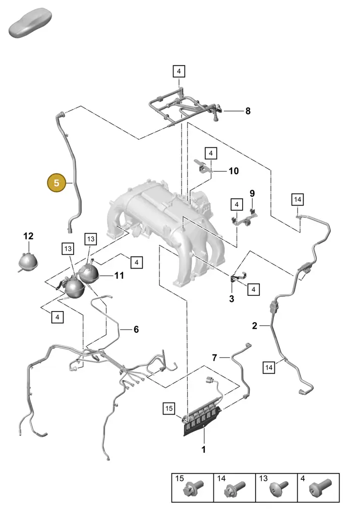 0PB129581G — Porsche Boxster (2016-2019) diagram p55107400, position 5