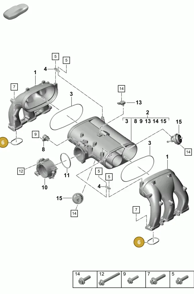 0PB129646 — Porsche Boxster Spyder (2019-2020) diagram p55107100, position 6
