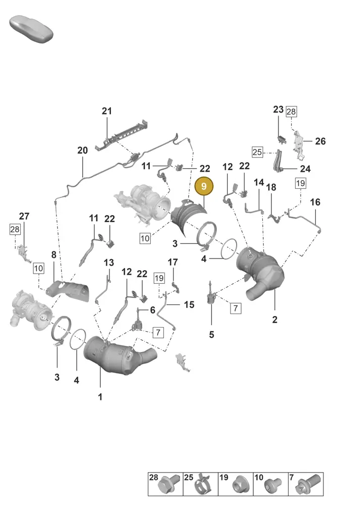 0PB145326C — Porsche 911 (2018-2024) diagram p53202200, position 9