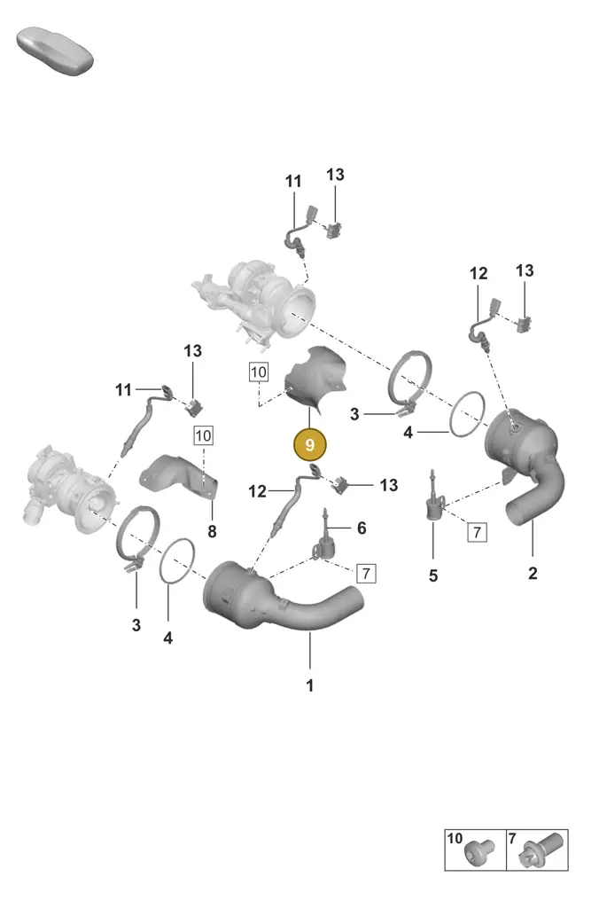 0PB145326D — Porsche 911 (2024-2025) diagram p53202250, position 9