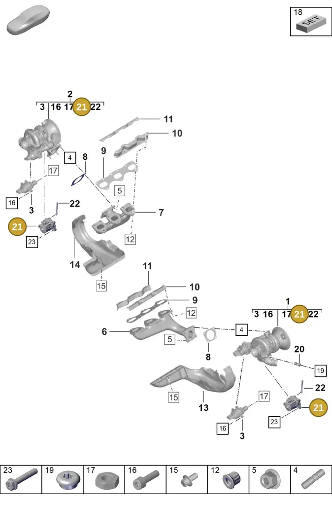 0PB145614A — Porsche 911 (2020-2022) diagram p57202000, position 21