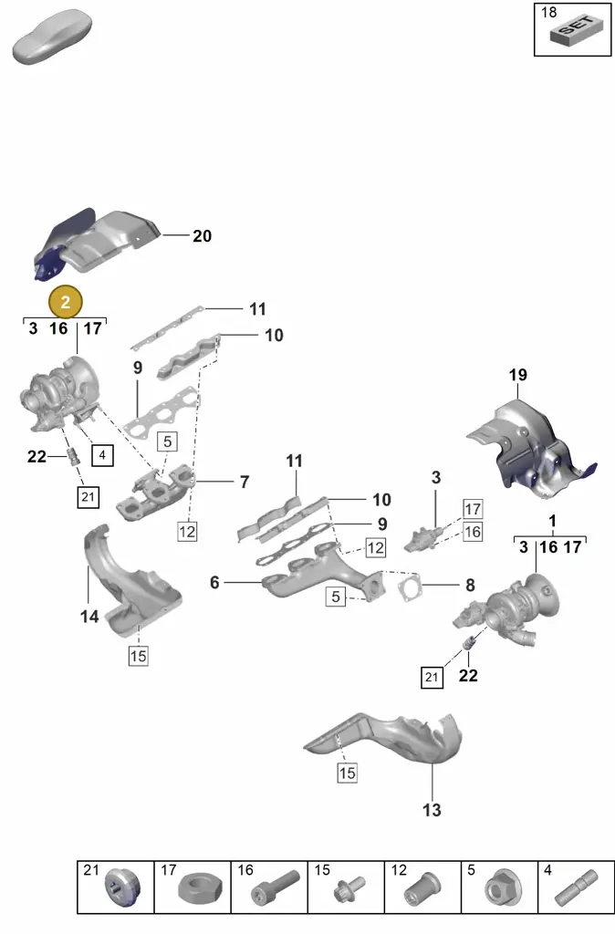 0PB145702S — Porsche 911 (2018-2024) diagram p53202000, position 2