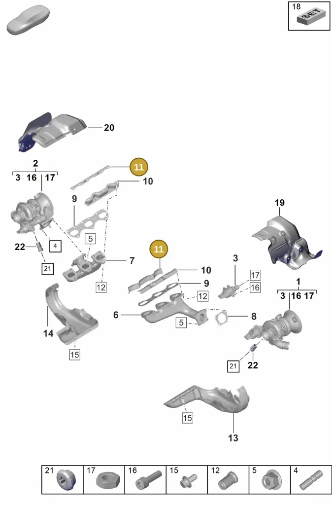 0PB199554 — Porsche 992 Carrera Coupe (2024-) diagram p53202000, position 11