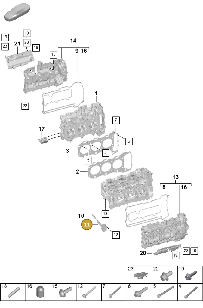 0PB905093F — Porsche 911 (2024-2025) diagram p63103000, position 11