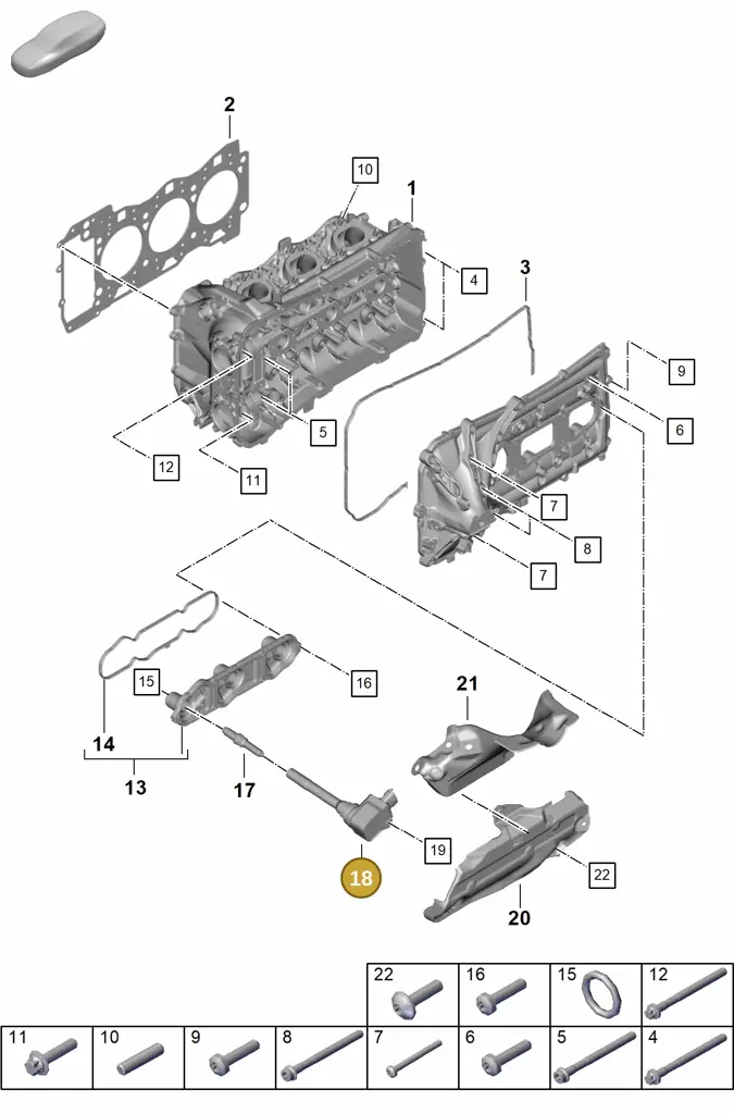 0PB905093G — Porsche 911 (2021-2022) diagram p59103000, position 18