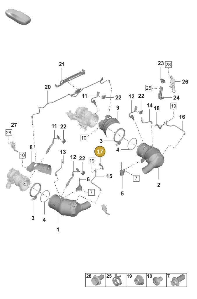 0PB906217B — Porsche 911 (2024-2025) diagram p53202200, position 17