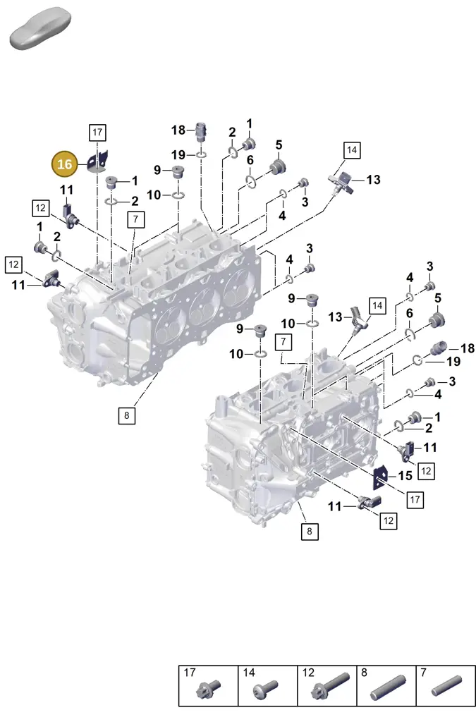 0PB906217D — Porsche 911 (2021-2022) diagram p59103020, position 16