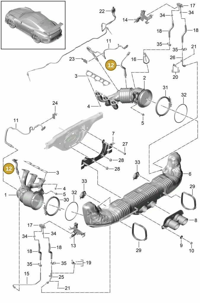 0PB906265G — Porsche 911 (2013-2020) diagram p41000001, position 12