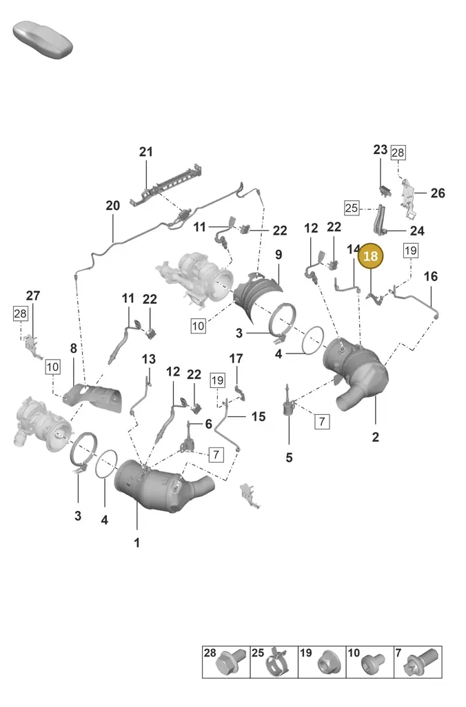 0PB906269B — Porsche 911 (2024-2025) diagram p53202200, position 18