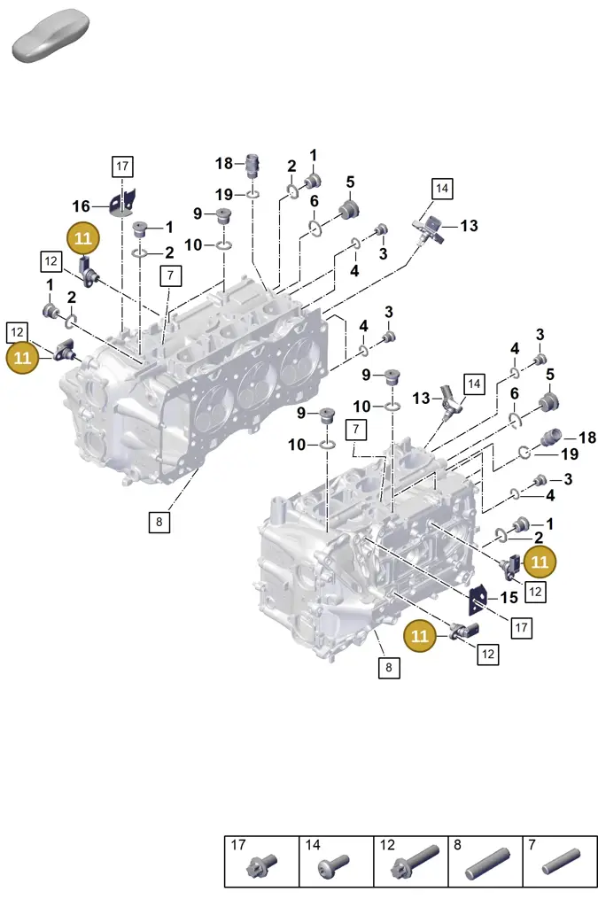 0PB907601A — Porsche 911 (2021-2022) diagram p59103020, position 11
